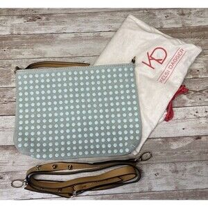 Kelsi Dagger Crossbody Suede Purse /Brooklyn Seafoam Green Aqua Blue